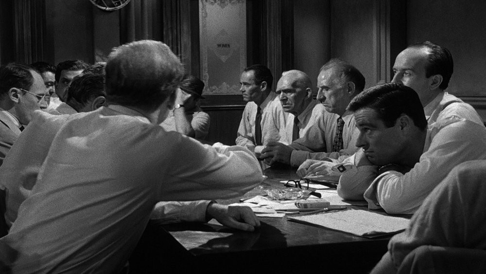 Eye-level shooting in the middle of the film.