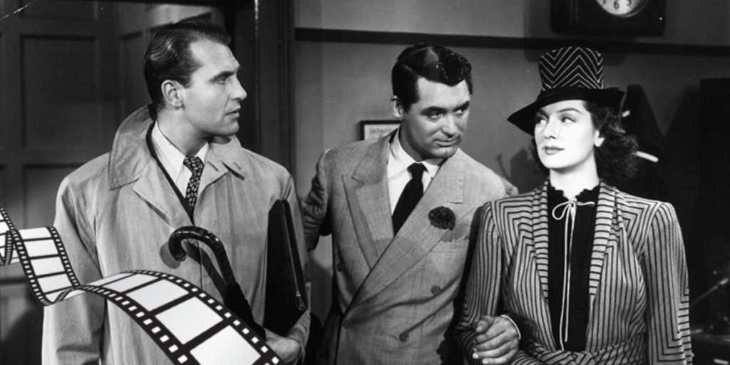 The classic screwball plot involves winning back the girl.